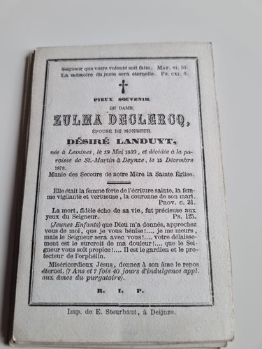 Image mortuaire belge - mortuaire,