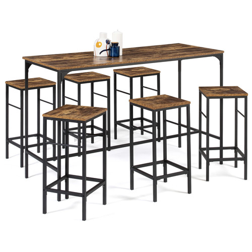 Ensemble table haute bar - table,