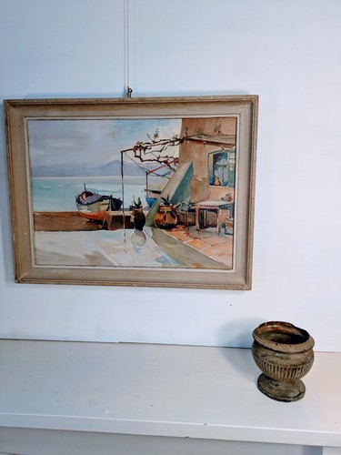Tableau ancien bateau - tableau, de