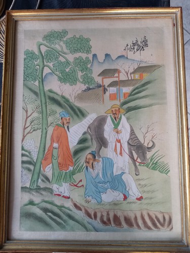 Peinture sur soie - ,, chine