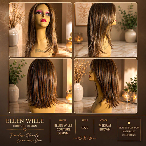 Ellen wille wig medium brown - wille,