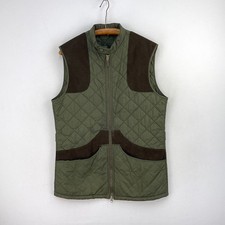 Barbour Sporting Brearton Gilet Mens Medium Green Quilted Country Shooting Vest