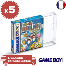 5 Boitiers de Protection Crystal Box Jeux Game Boy Color & Advance 0,3mm Neufs