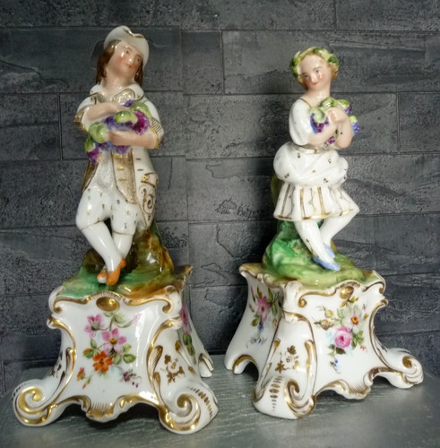 Couple figurines porcelaine - couple,
