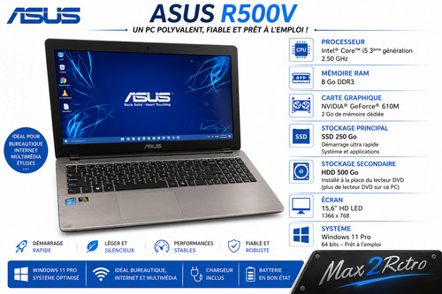 Portable asus r500v - -, core