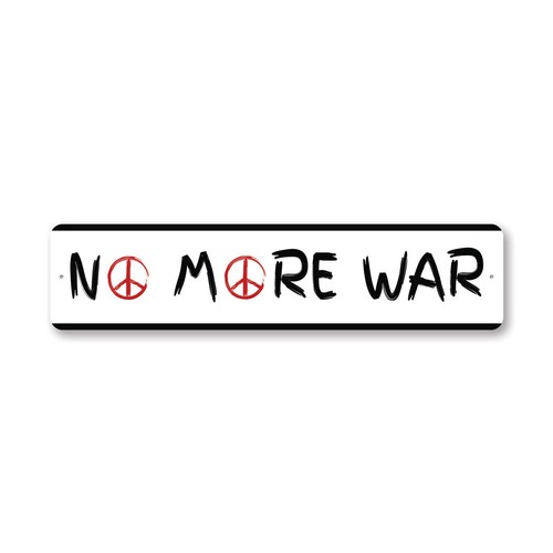 More war peace symbol - no,
