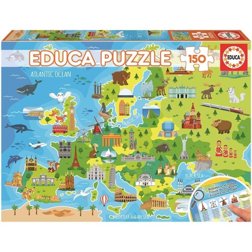 Puzzle carte europe - carte,