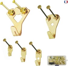 Accroche Tableau Mural, Attache Cadre 10 à 100 lbs Crochet Fixations Pour 