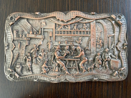 Ancienne plaque cuivre - de,
