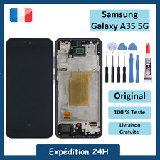 Ecran LCD Pour Samsung Galaxy A35 5G (A356B) Original / Soft Oled Noir + Outils