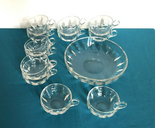 service à punch / salade de fruits Cristal signé SAINT LOUIS modèle JERSEY coupe