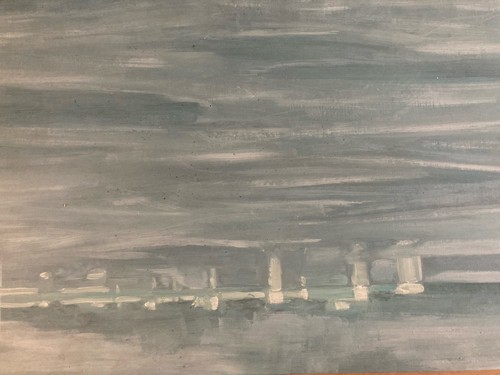 Peinture huile sur panneau - peinture,