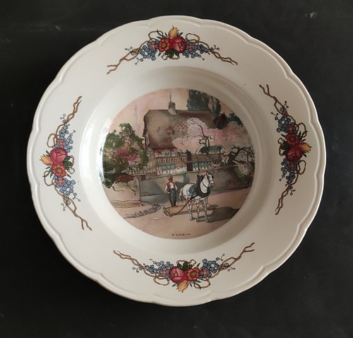 Assiette creuse faience - assiette,