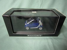 DV4793 MINICHAMPS SMART CABRIOLET 2000 SILVER BLUE Ref 430039000 1:43 NB