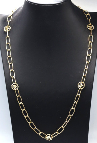 Collier long massif 9k - collier,