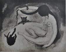 Kees Van Dongen: Nude Girl with Cats, Signed ENGRAVING, 1925