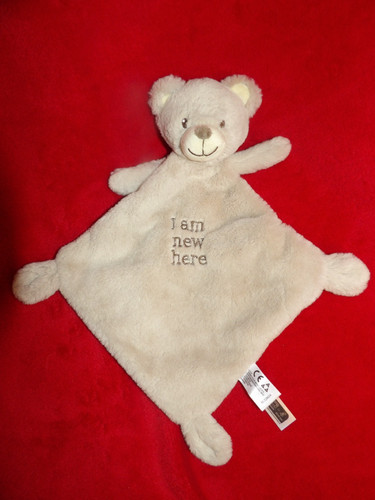 Doudou plat nicotoy ours beige - doudou,