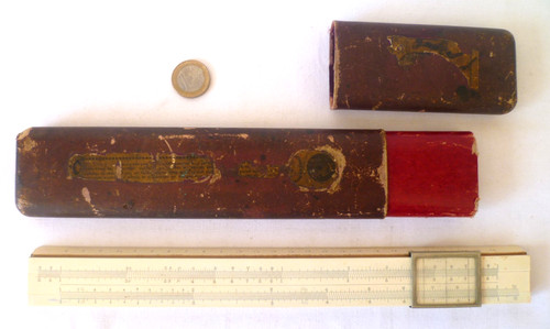 Ancienne règle calcul - a, en