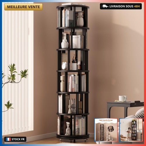Bibliothèque rotative noire - rotative, 6