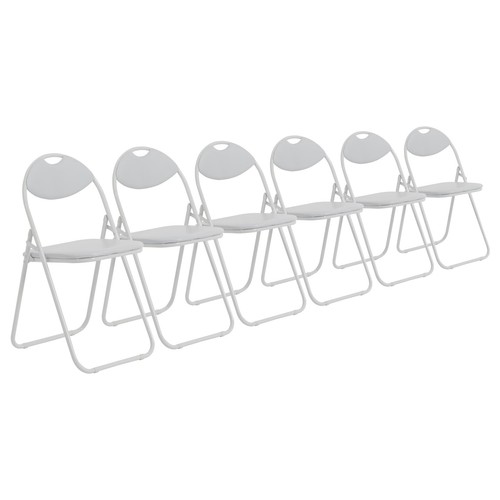 Rembourré chaises pliantes - 6x,