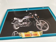 Honda CB250N 1979 250 CBN fiche carte moto passion collection Atlas