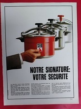 Press Advertising: THERMOR Glass Ceramic Table Oven Pyrolysis & Cocotte SEB 1973