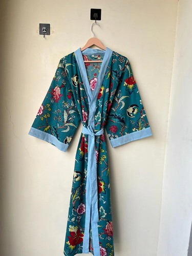 Robe kimono longue coton - robe,