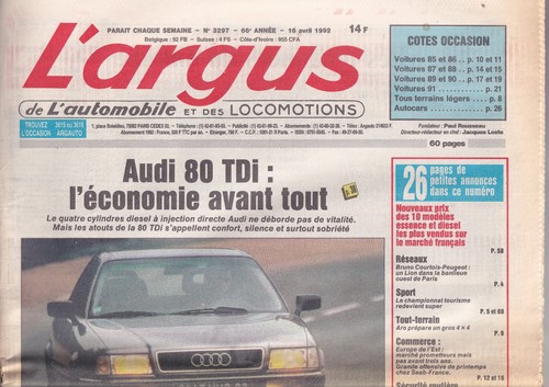 Argus 3297 audi tdi - l'argus,