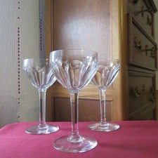 3 verres a eau  en cristal de