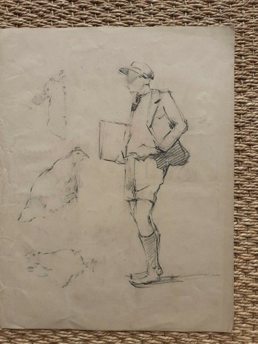 Beau dessin original - dessin, étude
