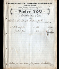 MAULEVRIER (49) CYCLE LUGGAGE RACK FACTORY - VEILS ""VICTOR YOU"" in 1913