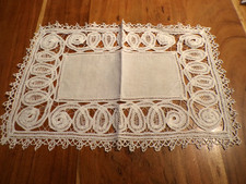 Linge ancien 1 Napperon en lin