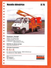 RENAULT B 70 / LIFT LIFT / EGIE CHARLEVILLE (08) DESCRIPTION