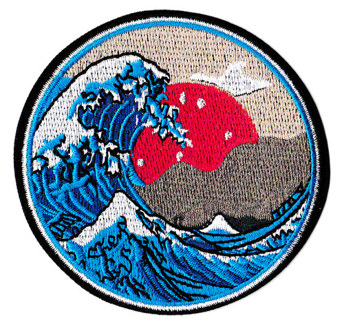 Patche écusson grande vague