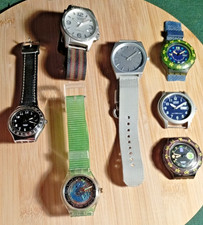 Lot 7 montres Swatch Scuba
