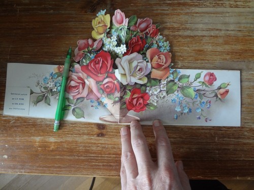 Ancienne carte parfum piver - carte,
