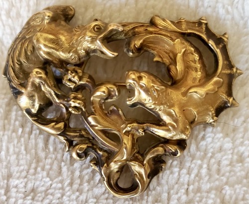 Grande broche art - art, nouveau