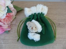 Petit sac de Noël vert en