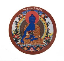 Magnet tibetain Bouddha medecine Nepal Tibet  73 mm 7776 D2