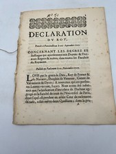 Concernant les degrés et