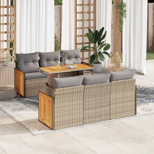 Salon jardin avec coussins - avec,