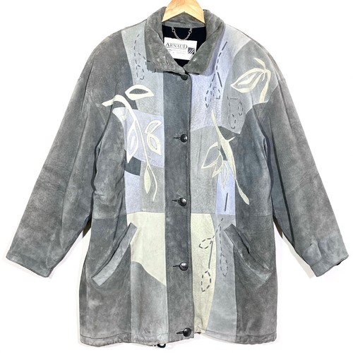 Manteau veste cuir touché - cuir,