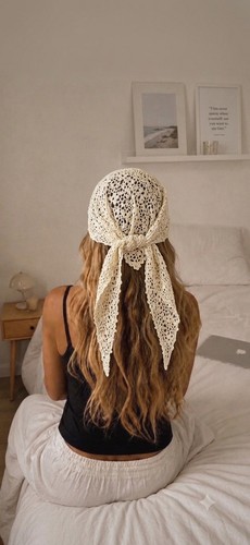 Foulard bandana dentelle - bandana,