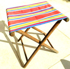 TABOURET PLIANT ancien en