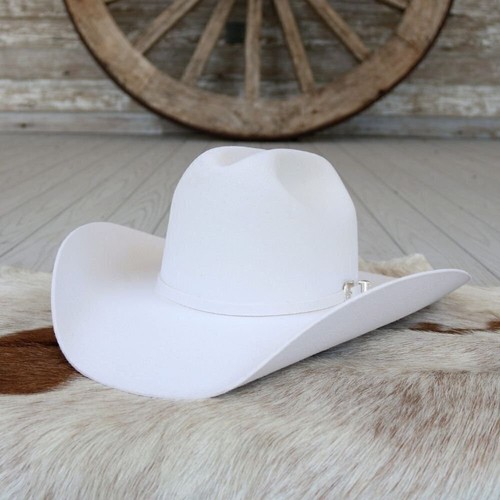 Resistol white felt cowboy - white, 4x