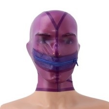 Masque en latex avec fermeture
