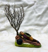 ANTIQUE SANTON CHARCOAL MAN FIGURE MARSEILLE PROVENCE PROVENCAL NURSERY