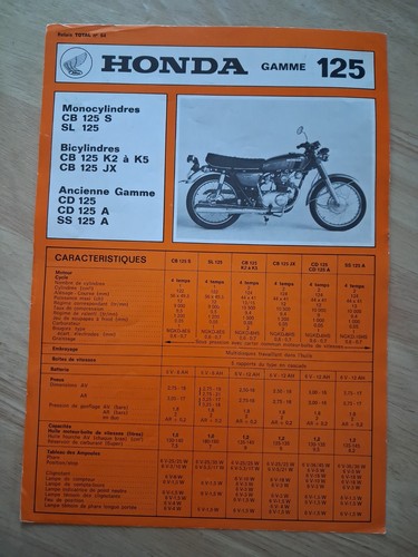 Honda cb125 sl125 cd125 ss125 - cb125,