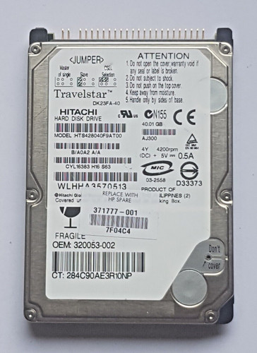 Disque dur ide hitachi - 40,