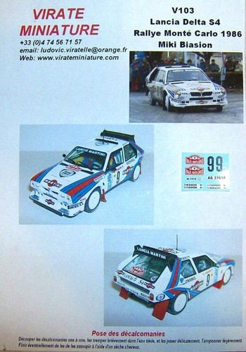 V103 lancia delta rallye - v103,